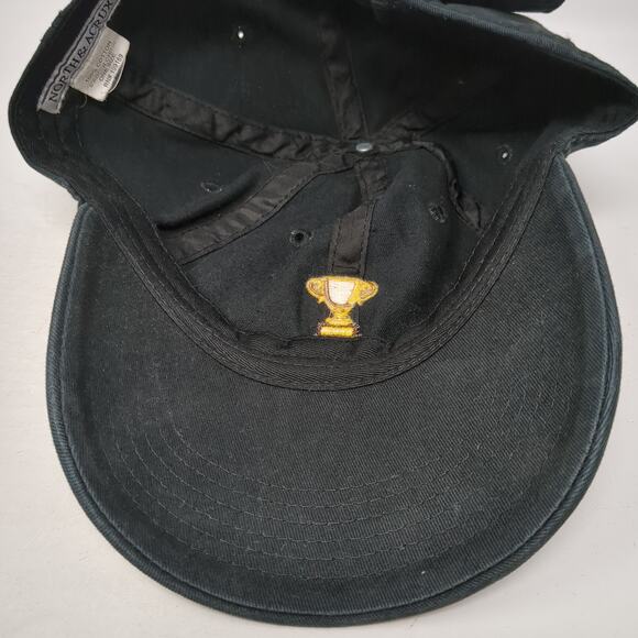 Gold Trophy Slideback Baseball Cap Black One Size Embroidered North & Acrux - Picture 7 of 9